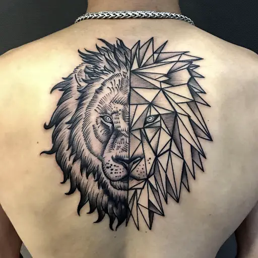 stile e posizione tatuaggio leone