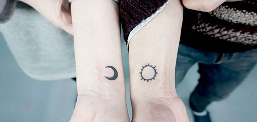 Tatuaggio Sole e Luna